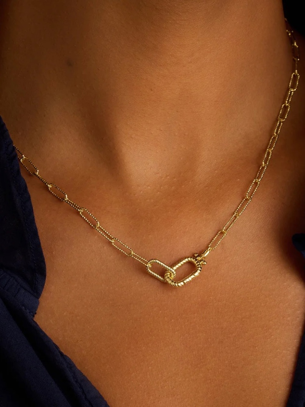 Gorjana Gold Crew Link Necklace
